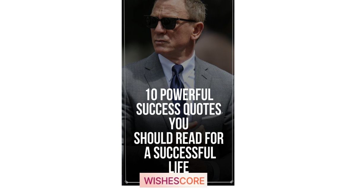 Inspirational success mindset quote graphic for achieving goals and positive thinking.