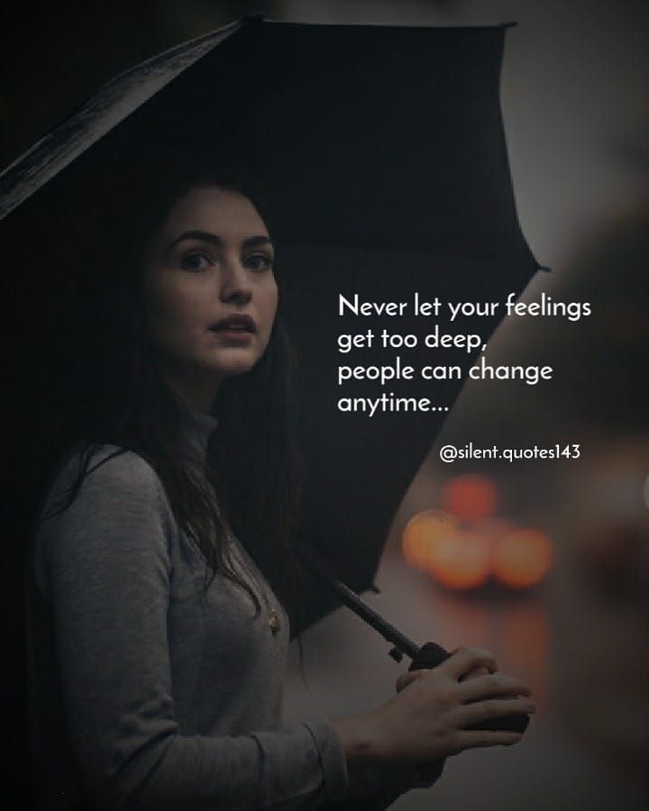 Deep silent emotions and heartfelt captions