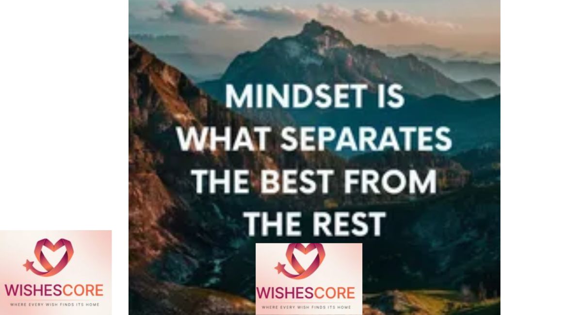 Inspirational success mindset quote graphic for achieving goals and positive thinking.