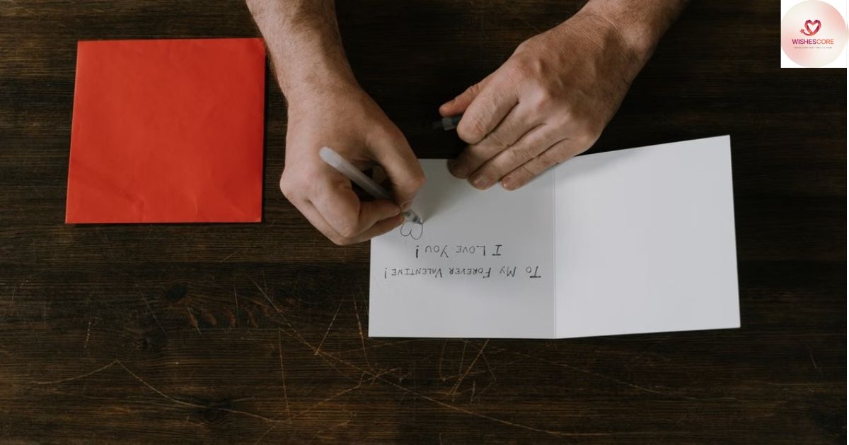 A smiling woman holding a red heart with a thank you note, symbolizing deep love, heartfelt romance, affection, and emotional love messages for her.