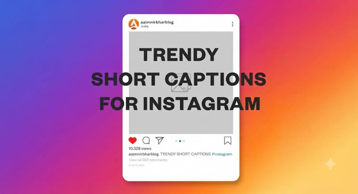 Creative social media post showcasing 500+ trending Instagram captions for every style, mood, and occasion.