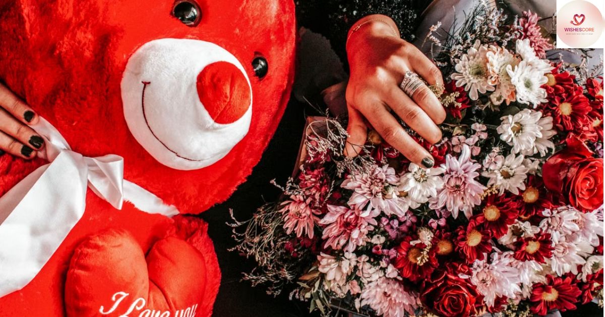 A smiling woman holding a red heart with a thank you note, symbolizing deep love, heartfelt romance, affection, and emotional love messages for her.