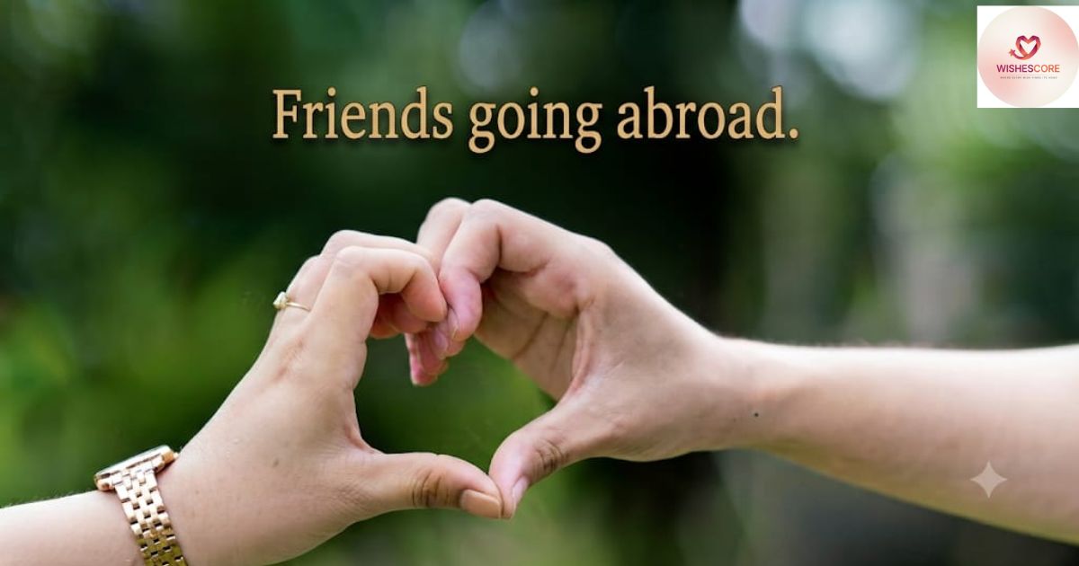 Heartfelt best wishes for someone going abroad to work, celebrating a new career journey, success, safe travels, and exciting opportunities.