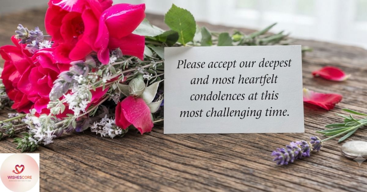 Thoughtful condolence messages offering comfort and sympathy to family or friends during a difficult loss